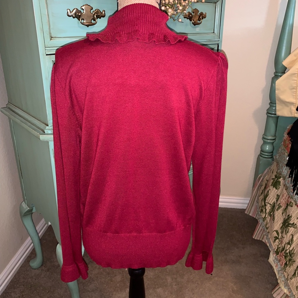 Sale🌺Joseph A Ruffle Neck Sweater - Picture 4 of 7